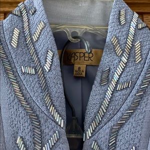 Beautiful Beaded 3 Piece Kasper Suit